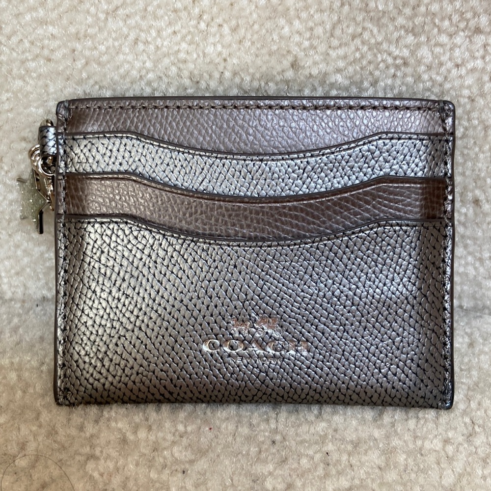 Coach Metallic Card Holder